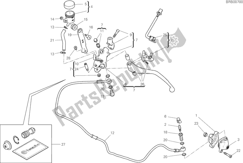 Tutte le parti per il Controllo Della Frizione del Ducati Hypermotard 950 SP 2020